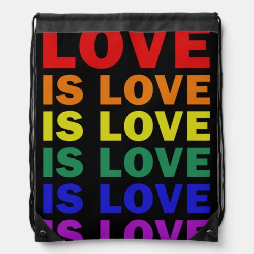 I See You I love You I Accept You Tshirt LGBT Prid Drawstring Bag