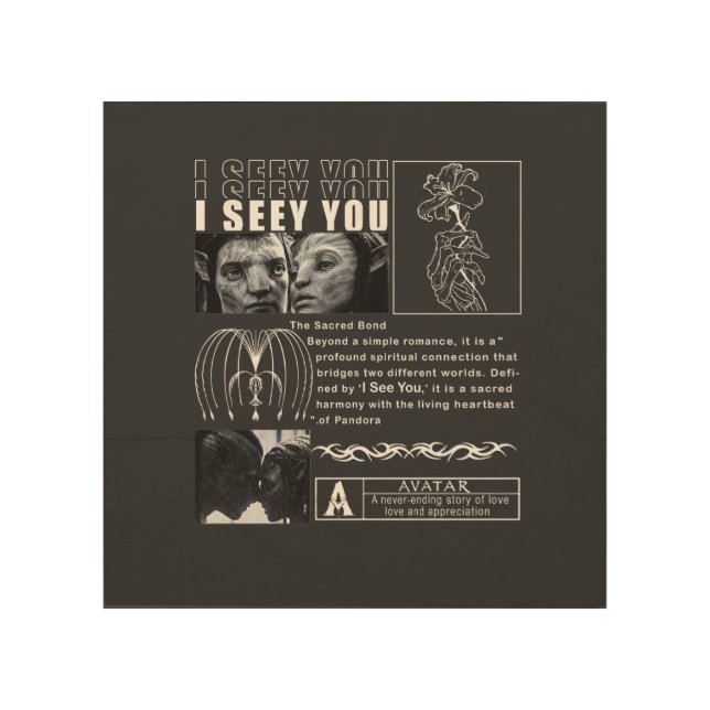 I See You" Soul Connection Art - Minimalist Black  (Front)