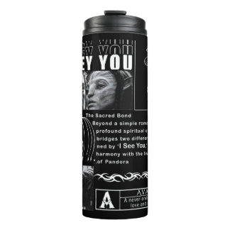 I See You" Soul Connection Art - Minimalist Black Thermal Tumbler