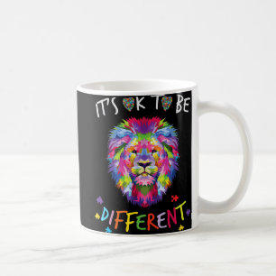 I See Your True Colors  Lion Autism Awareness Day  Coffee Mug