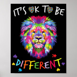 I See Your True Colors  Lion Autism Awareness Day  Poster