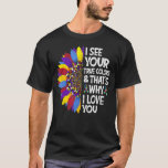 I See Your True Colors Puzzle World Autism Awarene T-Shirt