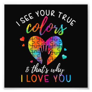 I See Your True Colors, Puzzle World Autism Photo Print