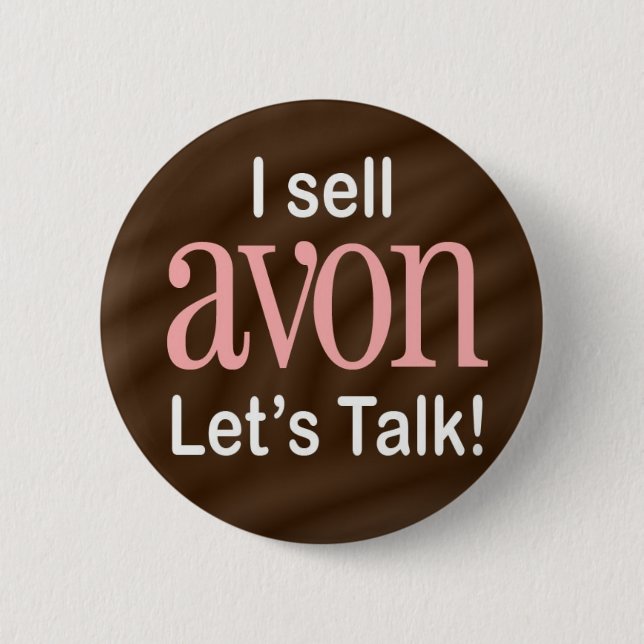 I Sell Avon Button (Front)