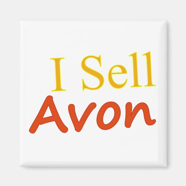 I-Sell-Avon-White Background Magnet (Front)