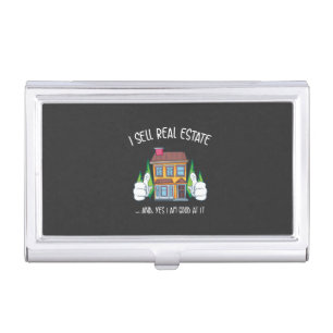 I Sell Real Estate Business Card Case