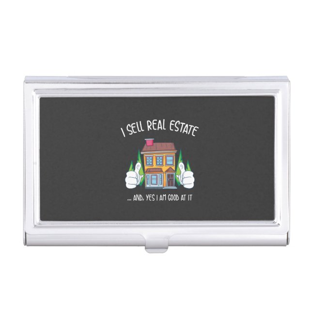 I Sell Real Estate Business Card Case (Front)