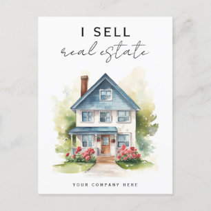 I Sell Real Estate Marketing Postcard