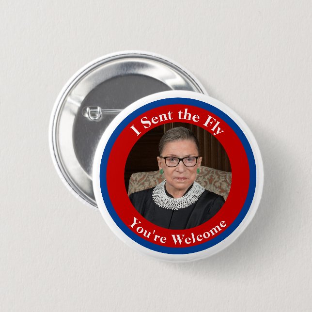 I sent the Fly - RBG Button (Front & Back)