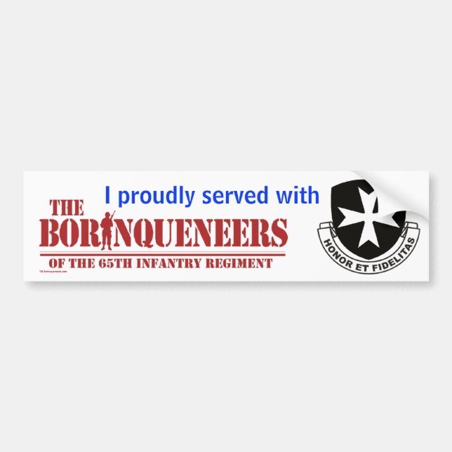 I served - Bumper Sticker (Front)