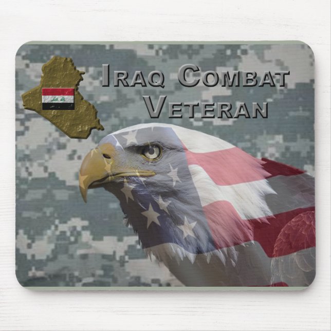 I Served - Irag Combat Veteran Mouse Pad (Front)