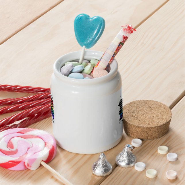 I Served Too U.S. Army Veteran LGBTQ+ Mug  Candy Jar (In Situ)