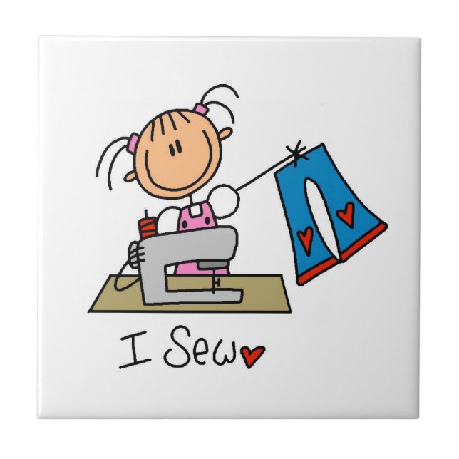 I Sew Ceramic Tile (Front)