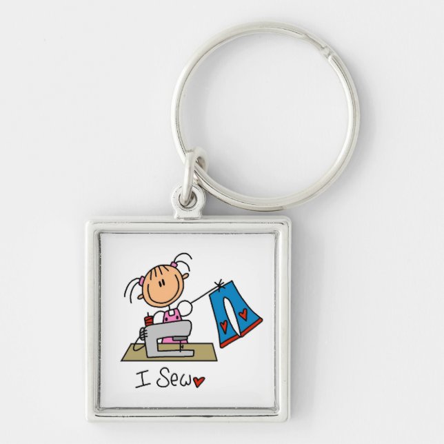 I Sew Keychain (Front)
