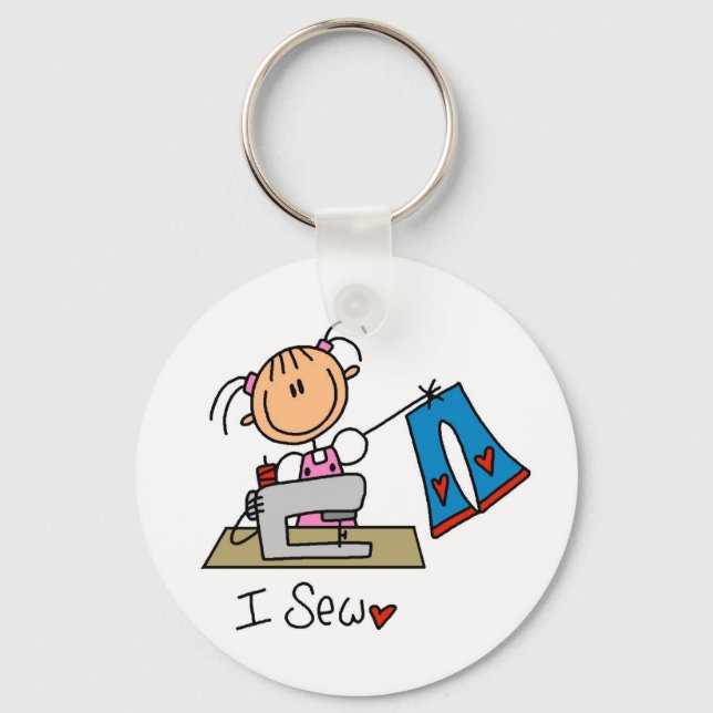 I Sew Keychain (Front)