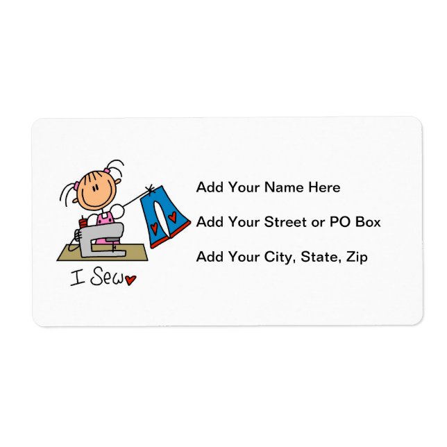 I Sew Label (Front)
