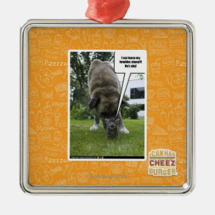I sez leave my brudder alone metal ornament