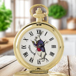 I Shall Be Too Late White Rabbit Pocket Watch<br><div class="desc">Vintage Alice in Wonderland Pocket Watch - Oh dear don't miss this one. Never be late again with this ultra cool and stylish Alice in Wonderland pocket watch. A fantastic gift idea for that family member, friend or co worker who is familiar with this much loved classic. Featuring the white...</div>