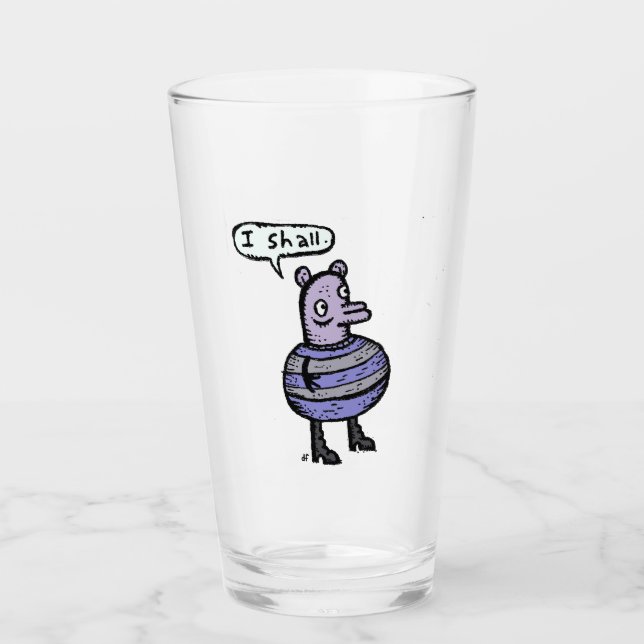 I Shall Glass Cup (Front)