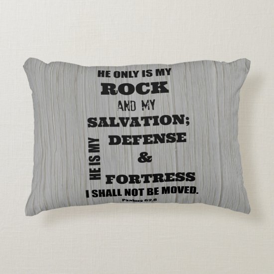 I shall not be Moved Bible Verse Accent Pillow