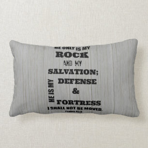I shall not be Moved Bible Verse Lumbar Pillow