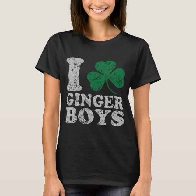 I Shamrock Ginger Boys T-Shirt (Front)
