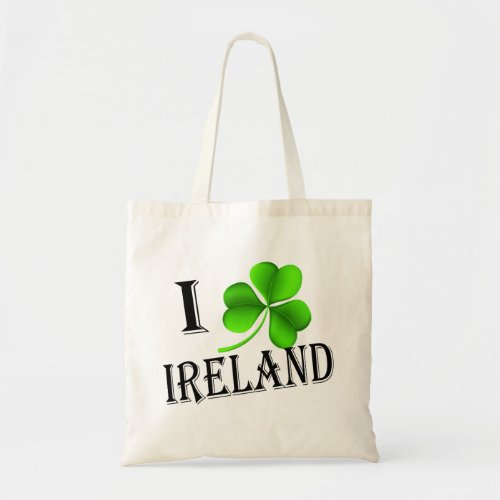 I Shamrock Ireland bk btcnt Tote Bag