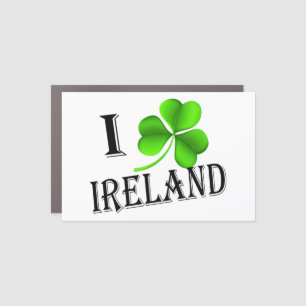 I Shamrock Ireland bk cmcnt Car Magnet