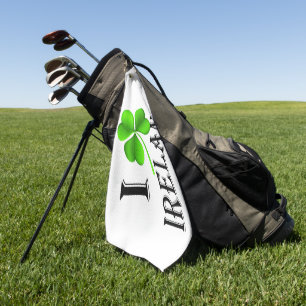 I Shamrock Ireland bk gtcnt Golf Towel