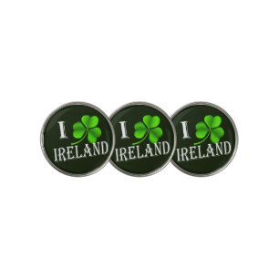 I Shamrock Ireland wt bmcnt Golf Ball Marker