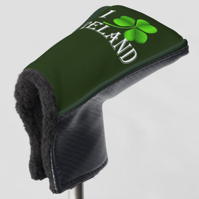 I Shamrock Ireland wt pccnt Golf Head Cover (3/4 Front)