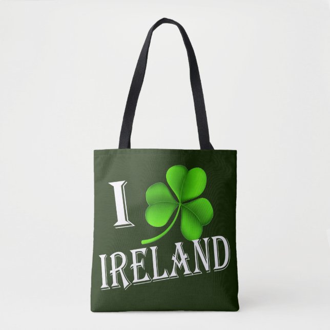 I Shamrock Ireland wt stcnt Tote Bag (Front)