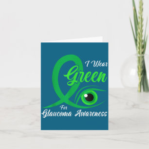 I Shirt Green Glaucoma Awareness Month Optometrist Card