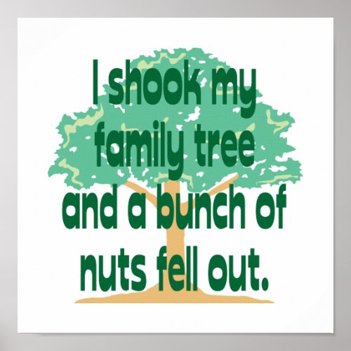 I Shook My Family Tree Poster