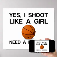 Like A Girl Basketball | Poster