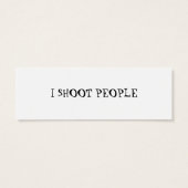 I SHOOT PEOPLE (Back)
