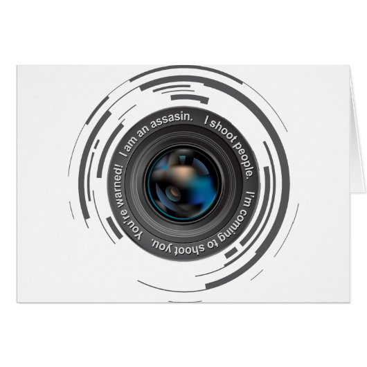 I shoot people cards (Front Horizontal)