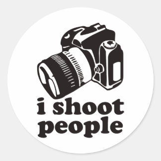 I Shoot People! Classic Round Sticker