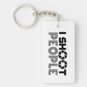 I shoot people funny photographer lover quote keychain