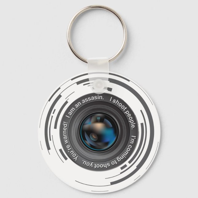 I shoot people keychain (Front)