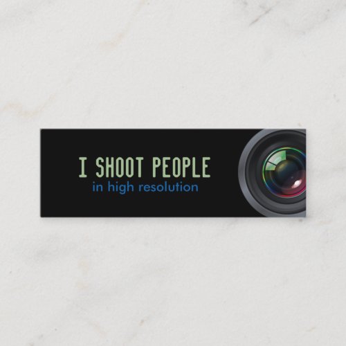 I shoot people business card templates