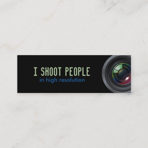 Customizable I shoot people business card templates