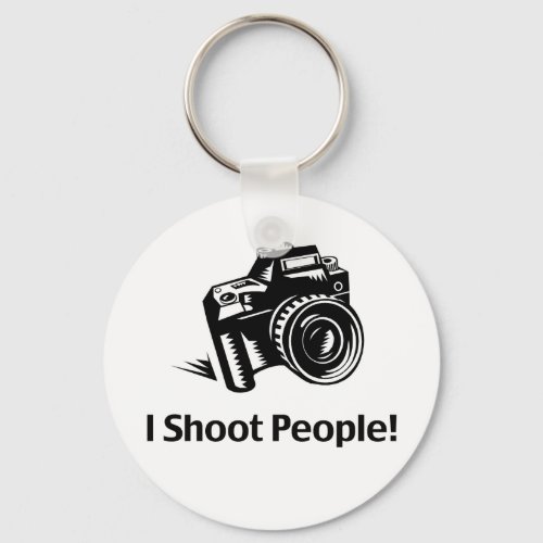 I Shoot People Photographer Keychain