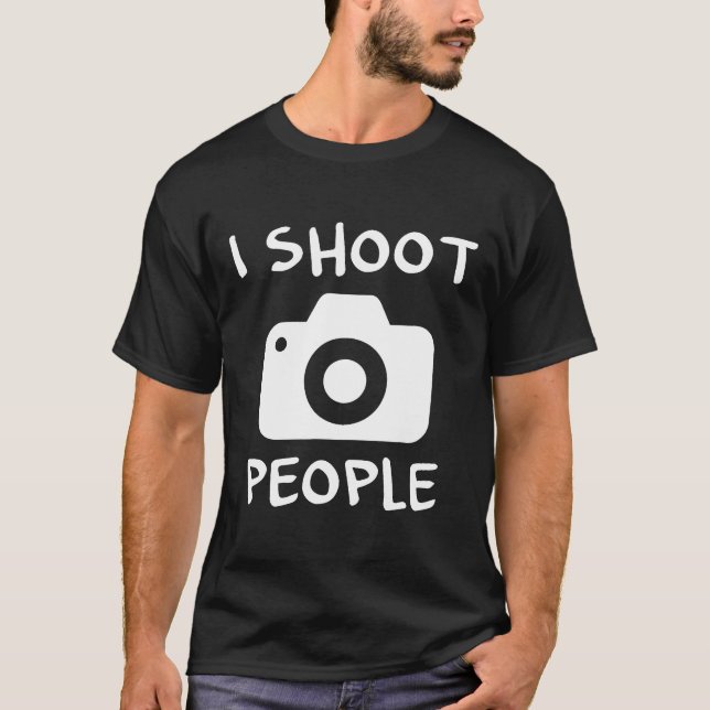 I Shoot People Photographer Photography  Christmas T-Shirt (Front)