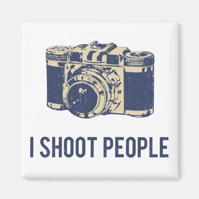 I Shoot People Photography Camera Magnet (Front)