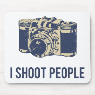 I Shoot People Photography Camera Mouse Pad