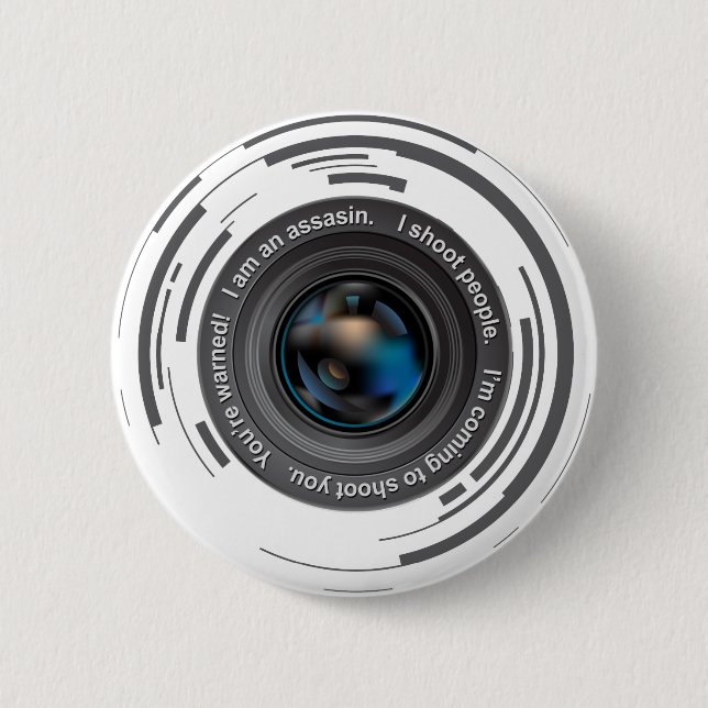 I shoot people pinback button (Front)