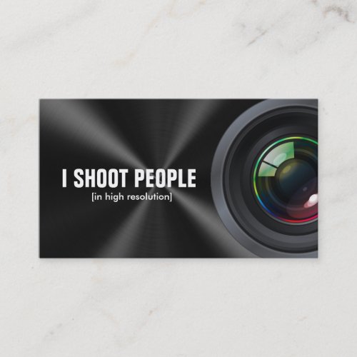 I shoot people - Professional Photographer Business Card Template