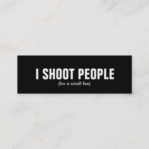 Customizable I shoot people - Professional Photographer (gold) Business Card Templates
