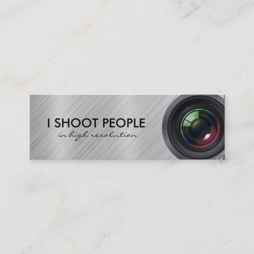 I shoot people _ Professional Photographer Mini Business Card